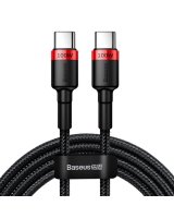  Baseus Baseus CATKLF-AL91 USB-C - USB-C PD QC cable 100W 5A 480Mb/s 2m - black and red 