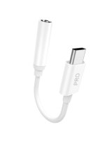  Dudao Dudao audio adapter headphone adapter from USB Type C to mini jack 3.5 mm white (L16CPro white) 