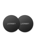  Ugreen Ugreen LP123 30836 round metal plates for magnetic phone holders - black (2 pcs.) 