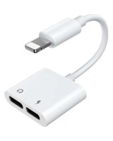 Joyroom Joyroom S-Y104 headphone Lightning / 2x Lightning adapter - white 