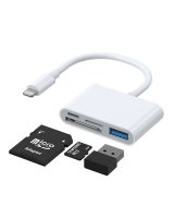  Joyroom Joyroom S-H142 Lightning OTG HUB - USB-A 3.2 / Lightning / SD, TF card reader - white 