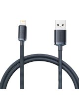  Baseus Baseus Crystal Shine Series cable USB cable for fast charging and data transfer USB Type A - Lightning 2.4A 1.2m black (CAJY000001) 