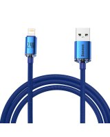  Baseus Baseus Crystal Shine Series cable USB cable for fast charging and data transfer USB Type A - Lightning 2.4A 2m blue (CAJY000103) 