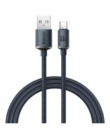  Baseus Baseus Crystal Shine Series cable USB cable for fast charging and data transfer USB Type A - USB Type C 100W 1.2m black (CAJY000401) 