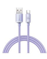  Baseus Baseus Crystal Shine Series cable USB cable for fast charging and data transfer USB Type A - USB Type C 100W 1.2m purple (CAJY000405) 