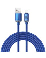  Baseus Baseus crystal shine series fast charging data cable USB Type A to USB Type C 100W 2m blue (CAJY000503) 
