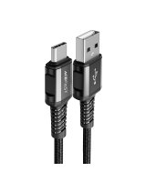  Acefast Acefast USB cable - USB Type C 1.2m, 3A black (C1-04 black) 