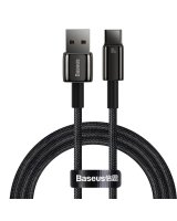  Baseus Baseus Tungsten Gold cable USB-A - USB-C 480Mb/s 100W 1m black (CAWJ000001) 