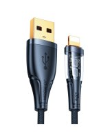  Joyroom Joyroom Star-Cloud Series A3 USB-A / Lightning Cable 2.4A 1.2m with Smart Switch - Black 
