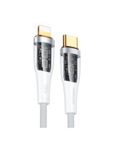  Joyroom Joyroom Star-Cloud Series A3 USB-C / Lightning Cable 20W 1.2m with Smart Switch - White 