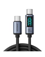  Joyroom Joyroom Prism Series A16 USB-C / USB-C 100W 1.2m Cable with LED Display - Black 