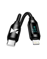  Wozinsky Wozinsky WUCLC1 Lightning - USB-C cable 36W 480Mb/s 1m - black 