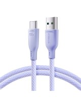  Joyroom Joyroom Multi-Color Series S-A34 USB-A / USB-C 100W Cable 1m - Purple 
