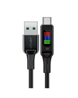  Acefast Acefast C7-04 USB-A USB-C 60W 1.2m cable with display - black 