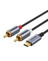  Ugreen Ugreen audio cable USB Type C (male) - 2RCA (male) 1.5m gray (20193 CM451) 