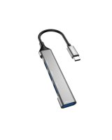  Dudao Dudao HUB 4in1 USB-C - 4x USB-A (3 x USB2.0 / USB3.0) 6.3cm black (A16T) 