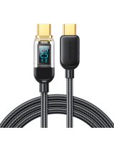 Joyroom Joyroom A4 USB-C / USB-C 100W 1.2m Cable with Display - Black 
