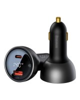  Baseus Baseus Digital Display Fast Car Charger USB-A / USB-C PD3.1 140W black + USB-C cable Baseus Superior Series 5A 240W 1m black (CGZX070001) 