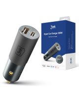  3MK 3mk Hyper Car Charger USB-C USB-A 100W - silver 