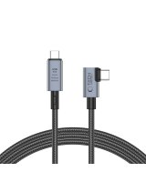  Tech-Protect Tech-Protect UltraBoost Max L USB-C 4.0 (straight) / USB-C 4.0 (angled) PD 240W 8K 40Gbps 1.5m Cable - Gray 
