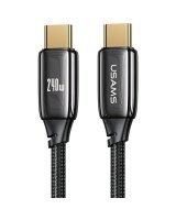  USAMS USAMS Kabel pleciony U82 USB-C na USB-C 2m 240W PD 3.1 Fast Charging czarny/black SJ581USB01 (US-SJ581) 