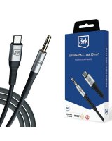  3MK 3MK Kabel AUX USB-C - Jack 3,5 mm 1m 