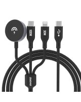  Dudao Apple Watch Dudao A12Max+ PD 100W 3in1 Charger Cable: USB-C Lightning 1.2m - Black 