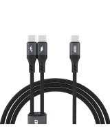  Dudao Dudao L3F 2in1 Cable 100W 1.2m 2 x USB-C - Black 
