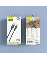  Dudao Dudao L3ST USB-A - USB-C 5A Cable 1.2m Braided - Black 