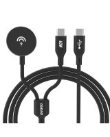 Dudao Dudao A12MaxC PD60W 2-in-1 Charger for Apple Watch / USB-C - Black 