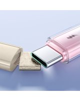  Joyroom Joyroom S-A42 Crystal-Clear Series 3A USB-A - USB-C cable 1.2m - white 