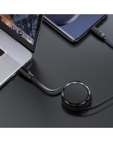  Acefast Acefast C13-03 USB-C - USB-C 60W Cable Retractable - Black 