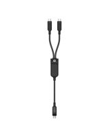  Acefast Acefast C5 USB-C - USB-C / USB-C 2in1 100W 480Mb/s cable - black 