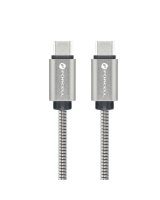  Forcell FORCELL F-ENERGY Metal C239 cable Type C to Type C PD QC4.0 5A 100W E-mark 1 m silver 