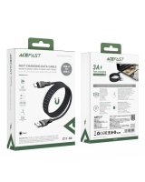  Acefast Acefast C11-04 USB-A - USB-C 3A Cable 1.2m Magnetic Braid - Black 