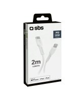  SBS SBS TECABLELIGTC2W USB-C - Lightning Cable 2 m - White 