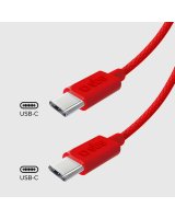  SBS SBS TECABLETISSUETCCR USB-C - USB-C 1.5m 60W Braided Cable - Red 