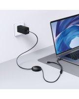  Baseus Baseus Bright Mirror Series USB-C Retractable Cable - 2 x USB-C 100W 1m - Black 
