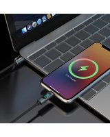  Dudao Dudao L7C USB-C - USB-C 100W Cable with LED Display 1m - Black 