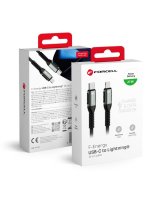  Forcell Cable USB C to Lightning Forcell F-Energy PD 3A 27W Cafule 0,25 m C259 black 