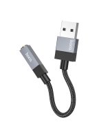  Hoco Adapter AUX USB A (male) to Jack 3,5 mm (female) Hoco UPA32D black 