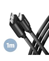  Axagon BUMM3-CM10AB SPEED Micro-B USB USB-C 3.2 Gen 1 cable 1 m 