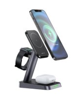  Acefast E3 desktop three-in-one wireless charging stand Black 