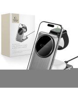  Tech-Protect Universal QI15W-A42 3IN1 MAGNETIC MAGSAFE WIRELESS CHARGER Space Gray 