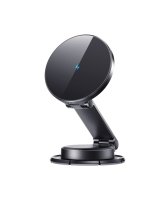  Joyroom Joyroom JR-ZS408 magnetic holder with 15W inductive charger for car cockpit - black 