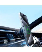  SBS Smartphone holder with inductive charger SBS TESUPFANWIR15W 15W for air vent, with cooling - black 