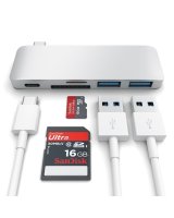  Satechi Universal USB-C Passtrough Hub Space Gray 