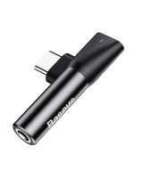  Baseus Baseus Audio Adapter USB-C to Mini Jack 3.5mm + USB-C (black) 
