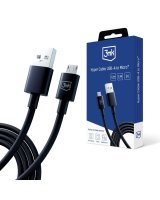  3MK 3mk Hyper Cable USB-A / micro USB 5V 2.4A 1.2m - black 