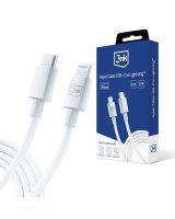  3MK 3mk Hyper Cable USB-C / Lightning 20W 1.2m - white 